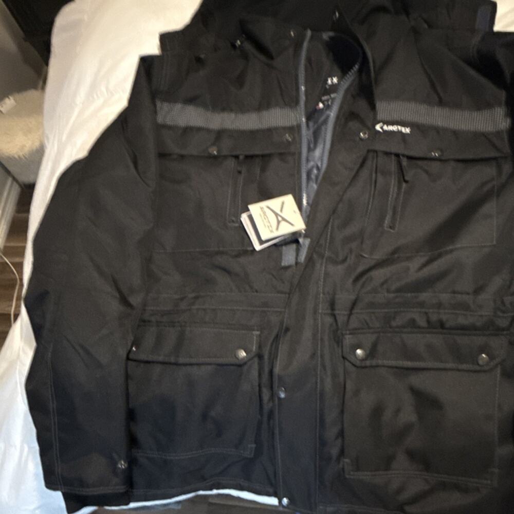 ARCTIX 4XL Black Ski Jacket Hooded Water Repellent Full Zip Men's Winter Coat